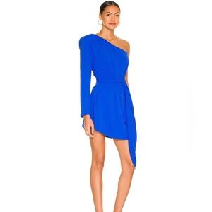 Amanda Uprichard Aubrianna Dress in Cobalt